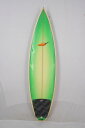 【中古】Chilli（チリ）?ショートボード ［GREEN×CLEAR］6’1” サーフボード オンフィン