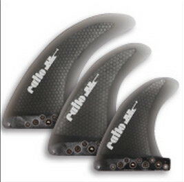 【試乗中古】ratio + On's エフェクトシステムフィン SUP LONG 両方対応 CENTER 5.5　ワンタッチ センターフィン