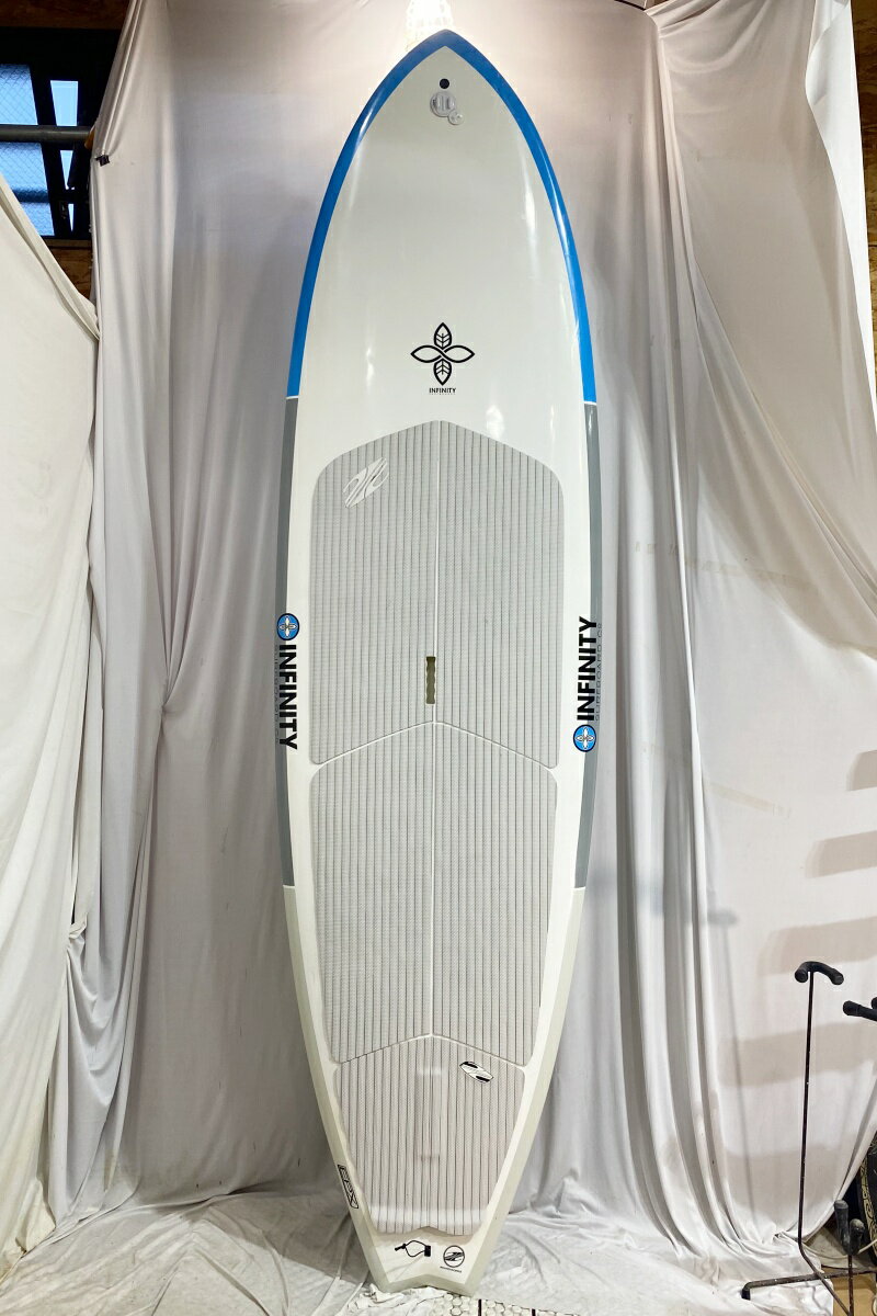 【中古】BOARD WORKS (ボードワークス) INFINITY CARVER モデル スタンドアップパドル [WHITE×BLUE] 9’10” SUP