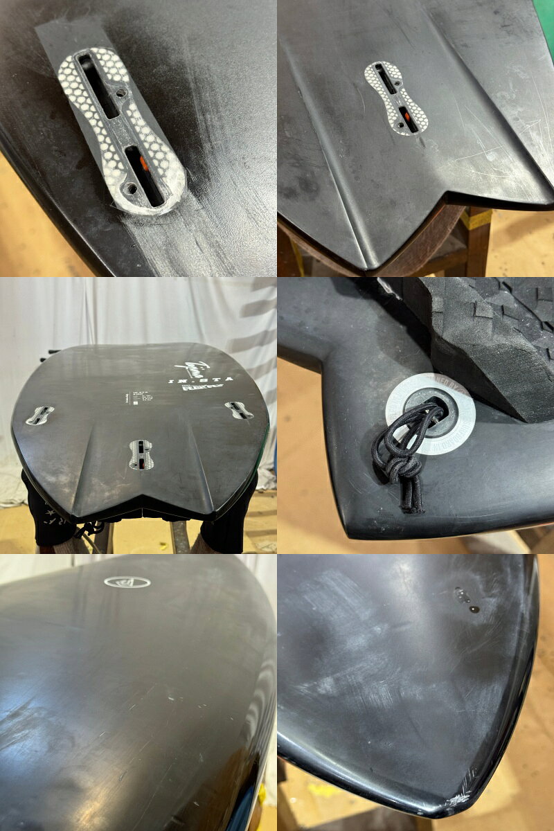 【中古】JUSTICE SURF BOARD (ジャスティスサーフボード) In . sta モデル ショートボード [BLACK] 5’10” サーフボード
