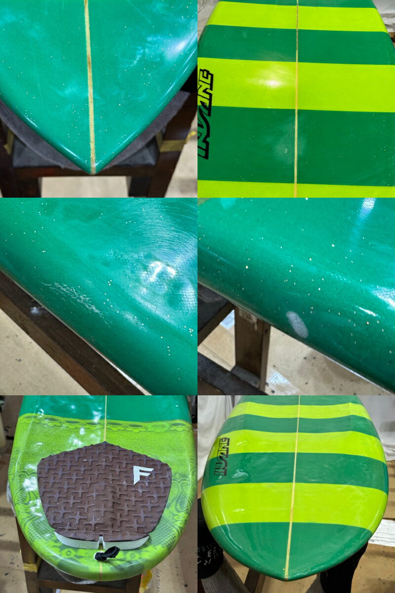 【中古】INSANE SURFBOARDS (インセインサーフボード) ショートボード [GREEN] 5'4...