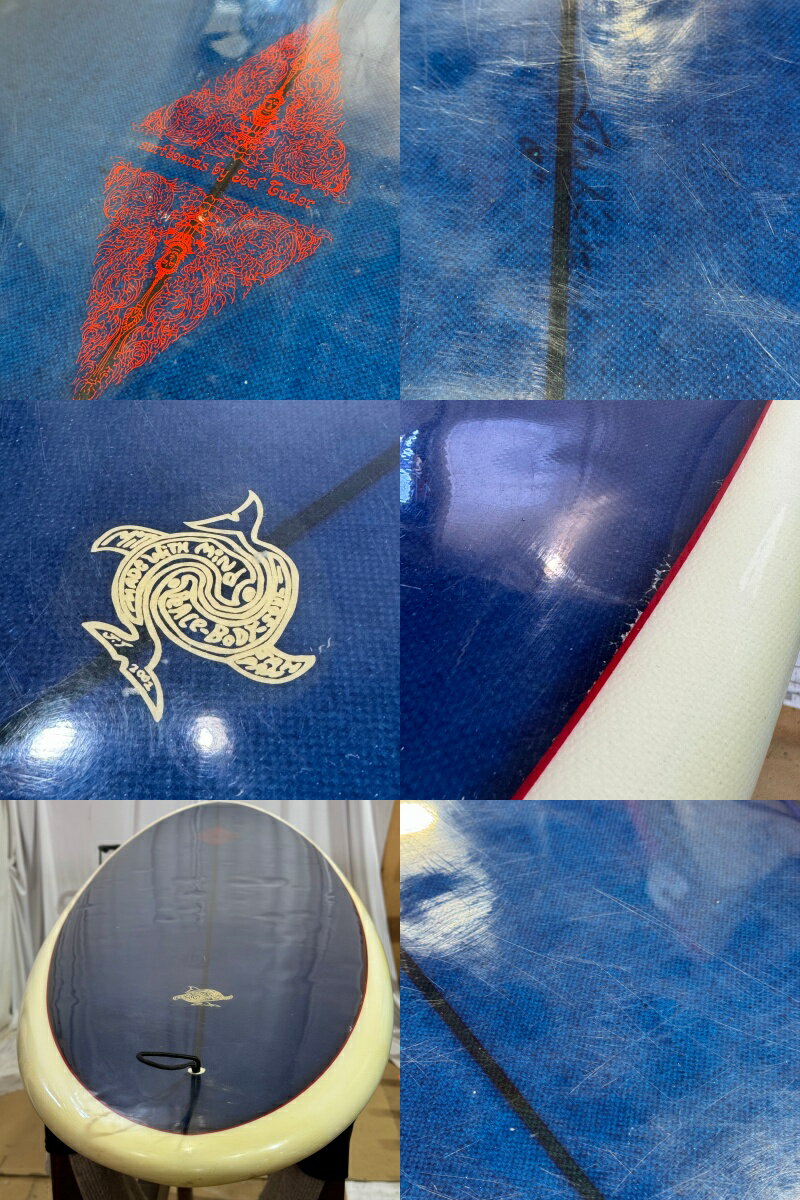 ����š�JOEl TUDER SURFBOARDS (���票����塼���������եܡ���) �ߥåɥ�󥰥������ƥ塼�������� ��DARK BLUE��CLEAR��6'4 1/2�� �����եܡ���