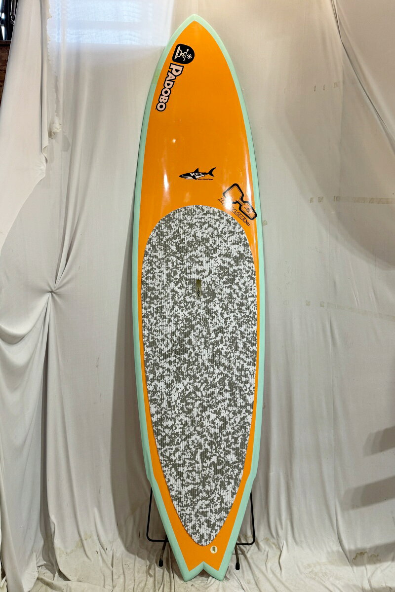 乐天商城 - 【中古】PADOBO (パドボ) スタンドアップパドル [LIGHT BLUE×ORANGE] 9'7