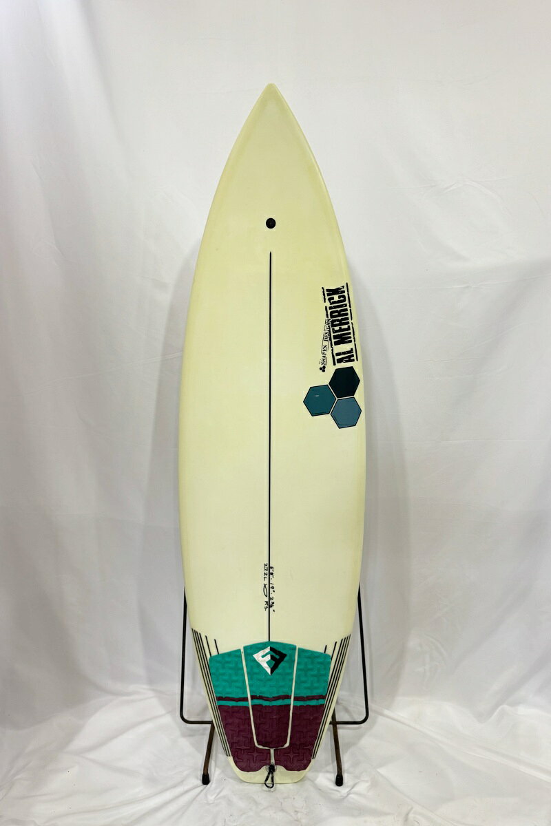 【中古】CHANNEL ISLANDS (チャネルアイランズ) FRED STUBBLE モデル ショートボード [WHITE] 5’8” サーフボード