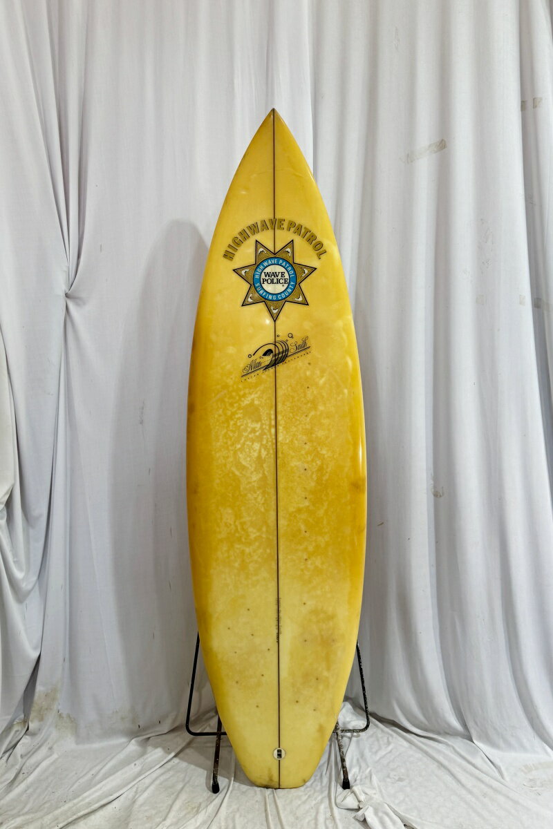 【中古】ALLAN SMITH SURF BOARDS (アランスミスサーフボード)ショートボード [CLEAR] 5’10 1/2” サーフボード オンフィン