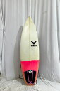 【中古】VERLEY (バーリーサーフボード) ショートボード [CLEAR×PINK] 5’4” サーフボード