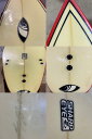 【中古】SHARP EYE (シャープアイ) ショートボード [CLEAR×RED] 6’0” サーフボード 3