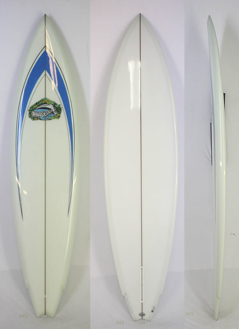 【新品】 WAVE TOOLS (ウェイブツールス) LANCE CALLINS クラシック サーフボード [CLEAR×BLUE] 7'4