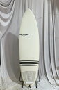 【中古】TOLHURST (トゥルハースト) ハーレーイングルビー モデル ショートボード [WHITE] 5’11” サーフボード