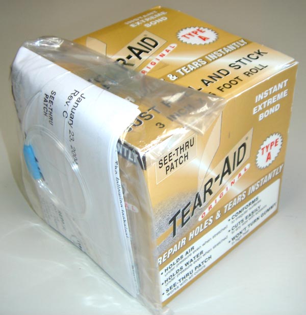 【メーカーお取り寄せ】粘着力・防水性も抜群のリペアテープが登場 TEAR-AID ティアエイド BOX Aタイプ