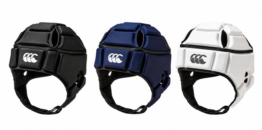 カンタベリー ヘッドギア（ヘルメット型） カンタベリーの定番ヘルメット型ヘッドキャップです。 サイドにはチーム名などをプリントできるパネルスペースを設けています。 また、後頭部の伸縮性のある紐でフィット感を調整できます。 WORLD RUGBY（旧IRB）承認のヘッドギアで、公式戦でも使用可能です。 【商品詳細】 素材：フォーム／ポリエチレン、生地部／ナイロン・ポリウレタン 原産国：ニュージーランド サイズ：XS、S、M、L、XL カラー：ブラック、ネイビー、ホワイト 備考：WORLD RUGBY認定証付き 【適合サイズ（頭囲）】 XS：52～55cm S：56～59cm M：58～61cm L：60～63cm XL：62～65cm ※サイズは頭囲を目安にお選びください。 ≪≪ 重 要 ≫≫ 【送料について】 ※北海道・沖縄・離島へのお届けにつきましては、別途送料がかかる場合がございます。 その際は、ご注文後に送料を確認のうえ、改めてご連絡させていただきます。 【 在庫状況 】 ※在庫状況は常に変動しています。 ご注文時に弊社在庫、メーカー在庫が欠品もしくは発送までにお時間を頂く場合がございます。 その際はご連絡をさせて頂きますので、ご了承のほど宜しくお願い致します。