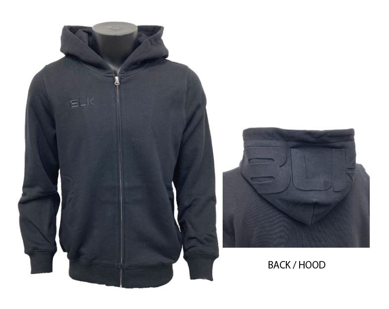 BLK ヘビーウエイト フルジップ フーディ ブラック