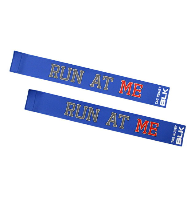 BLK タグ・ラグビー用タグ(Run at Me)*青色 AR008-301