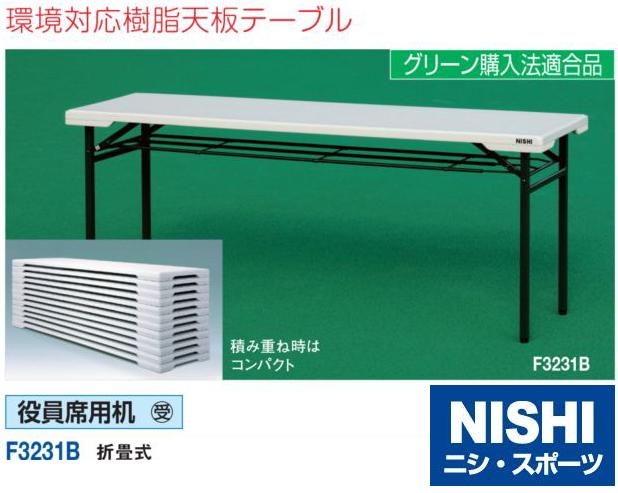 ニシ・スポーツ（NISHI）役員席用机 F3231B 受注生産・直送品3