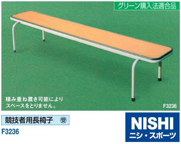 ニシ・スポーツ（NISHI）競技者用長椅子 F3236 受注生産・直送品2