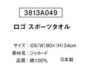 ニシ・スポーツ（NISHI）ロゴスポーツタオル 3813A049 今治産 ジャカード織り 2