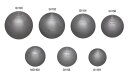 φ87〜93mm ■中国製 ※軽い重量の砲丸は、鉄球として投練習にご利用いただけます。