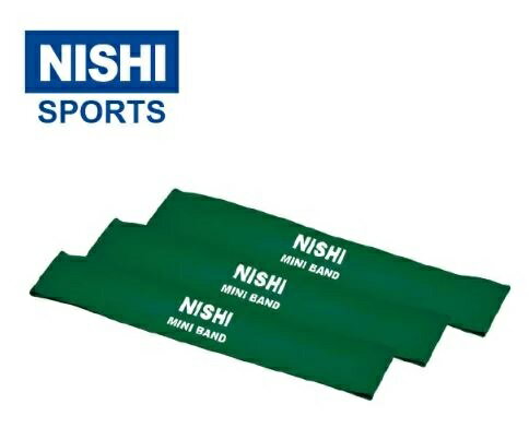 ニシ・スポーツ(NISHI)ミニバンド プレトレーニング グリーン 3本組 NT7930F 体幹 コア ニシ・スポーツ(NISHI)ミニバンド プレトレーニング グリーン 3本組 NT7930F 体幹 コア
