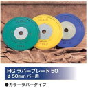 ニシ・スポーツ(NISHI)T2383B HGラバープレート50 直径50mm バー用 20.0kg カラーラバータイプ