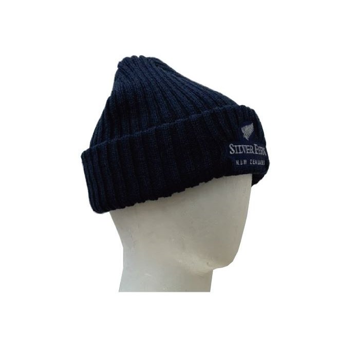 在庫限り！！　シルバーファーン　ビーニー　ネイビー　キッズサイズ　ニット帽　...
