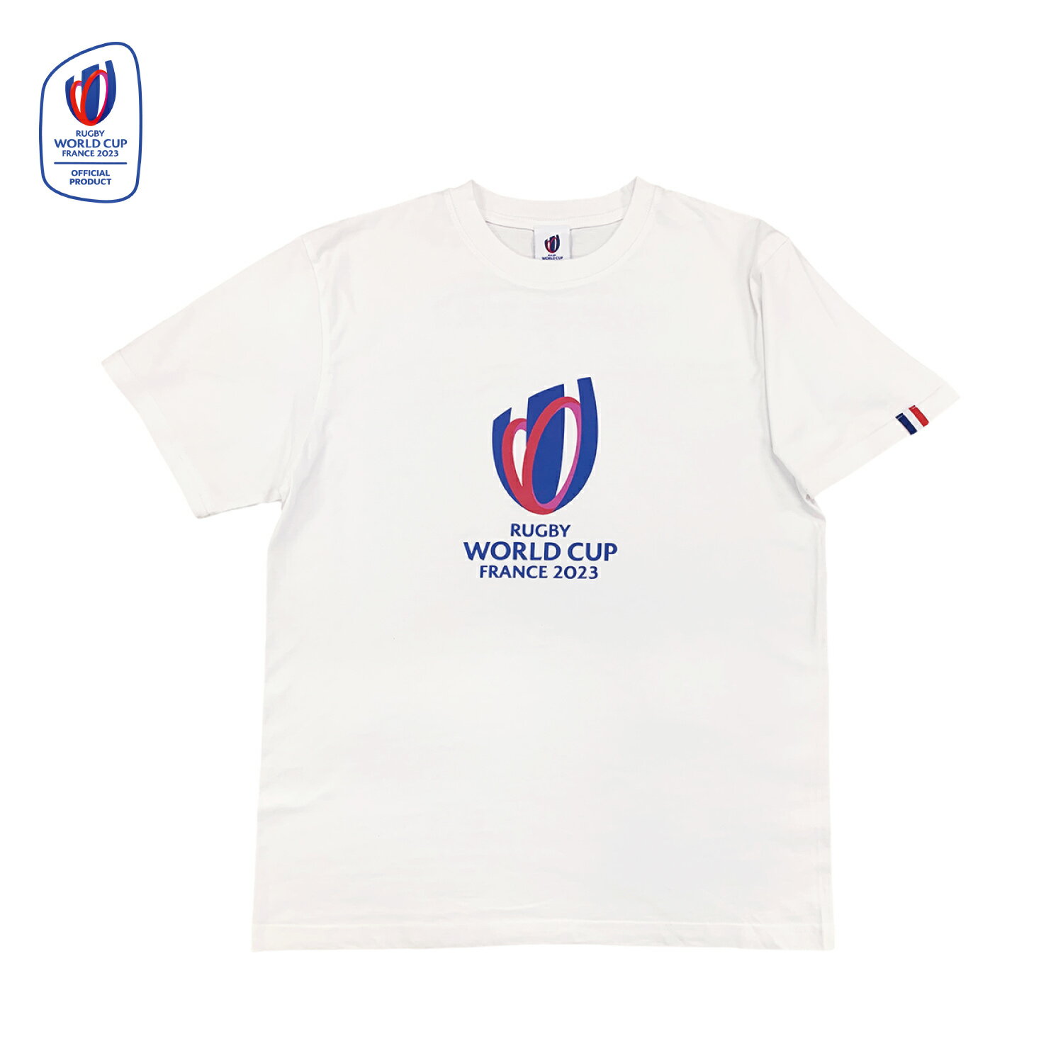 ラグビーワールドカップ2023 フランス大会 Tシャツ ホワイト 公式グッズ 記念品 RWC35585
