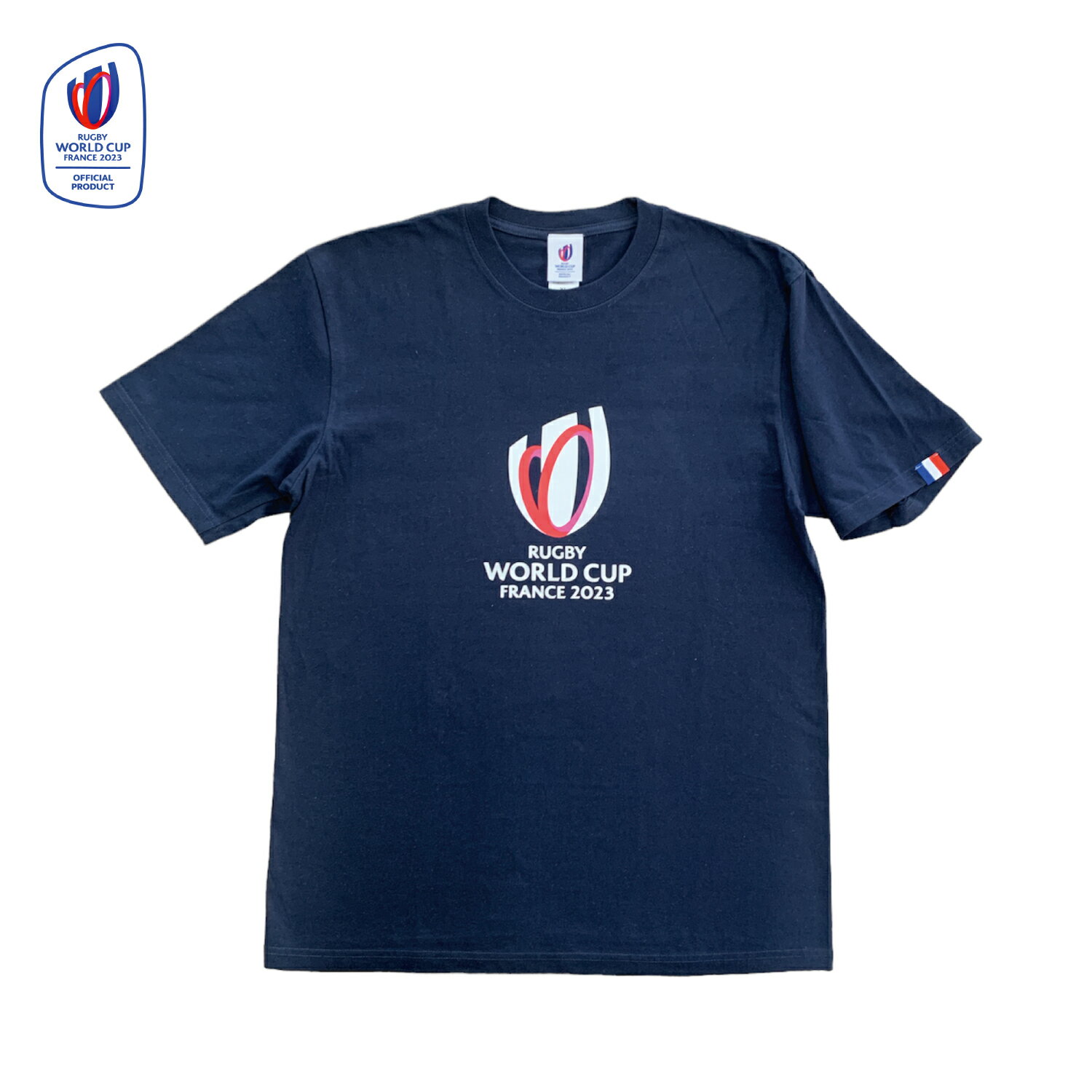 ラグビーワールドカップ2023 フランス大会 Tシャツ ネイビー 公式グッズ 記念品 RWC35589