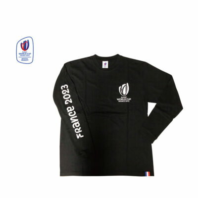 ラグビーワールドカップ2023 フランス大会 長袖Tシャツ ブラック 公式グッズ 記念品 RWC35 ...