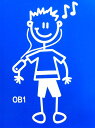 The Sticker Family 【iPod Older Boy iPodお兄ちゃん】OB1 車 カーステッカー