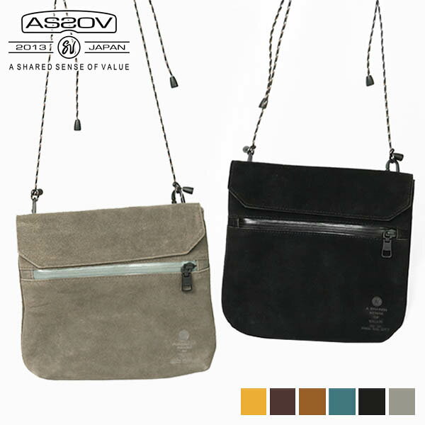 Rakuten - 《抽選で最大100%ポイントバック★要エントリー》アッソブ AS2OV ショルダーバッグ WATER PROOF SUEDE SACOCHE ウォータープルーフ スウェード サコッシュ メンズ レディース 各色 091750 | ブランド [正規取扱店]