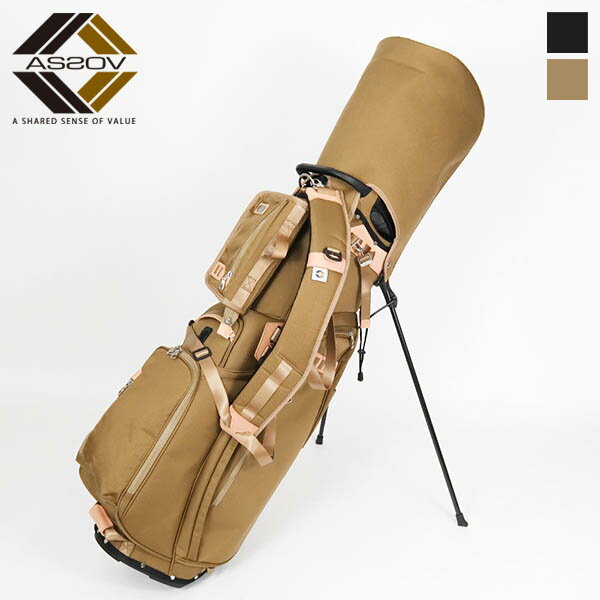 アッソブ AS2OV キャディバッグ スタンド 9型 47インチ 5分割 エクスクルーシブ バリスティック ナイロン ゴルフバッグ ゴルフシリーズ 各色 062...