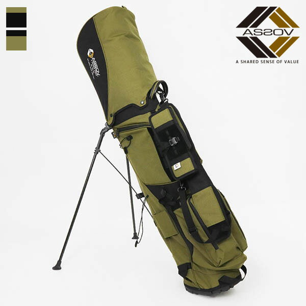 アッソブ AS2OV キャディーバッグ コーデュラ ファイン テックス ゴルフシリーズ 47インチクラブ対応 スタンド ゴルフバッグ 各色 562300 | ブ...