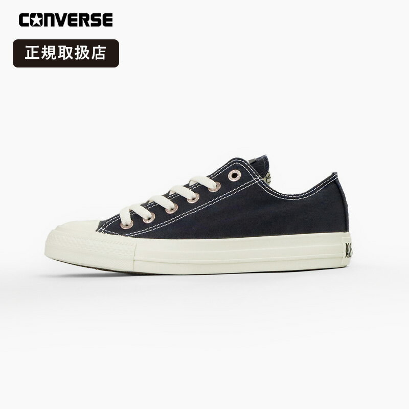 Rakuten - コンバース CONVERSE ALL STAR FLATEYELETS PG OX レディース ローカット スニーカー フラットアイレット バルカナイズ キャンバス フェイデッドブラック カジュアル 2026SS 31318130 正規品