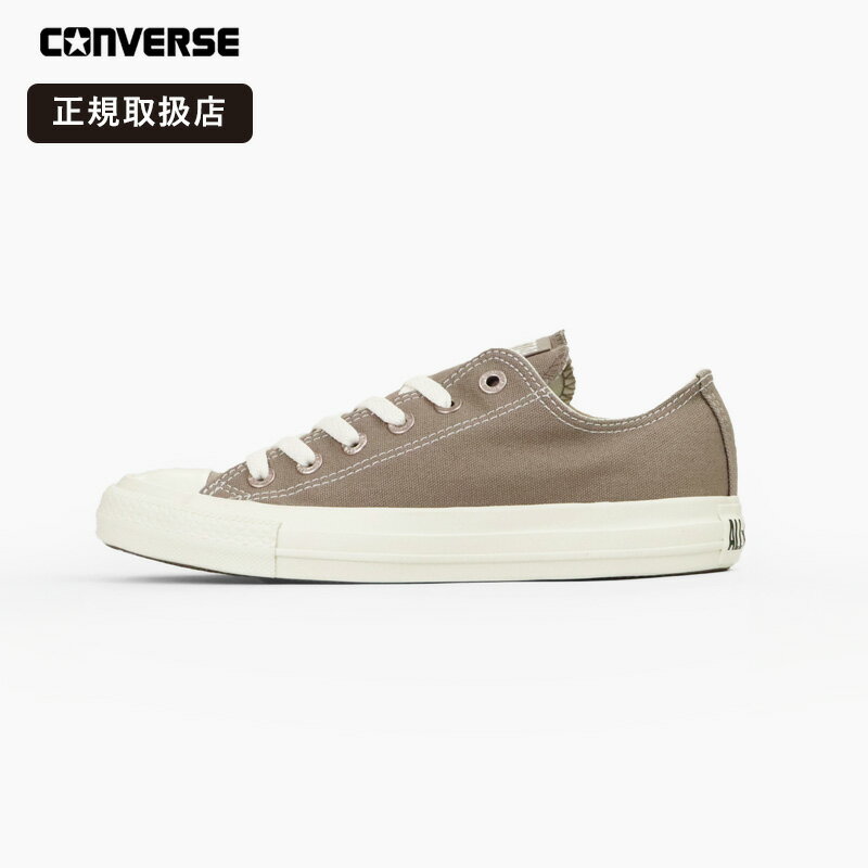 乐天商城 - コンバース CONVERSE ALL STAR FLATEYELETS PG OX レディース スニーカー ローカット フラットアイレット キャンバス バルカナイズ ライトトープ ベージュ カジュアル 2026SS 31318131 正規品