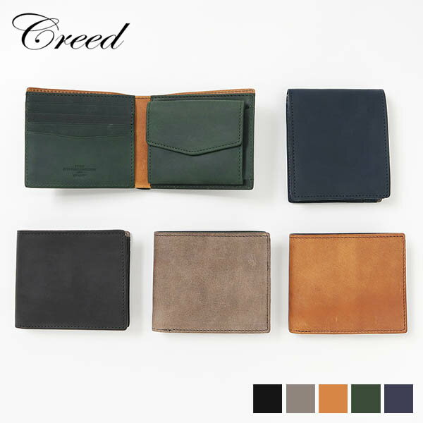 乐天商城 - クリード Creed 二つ折り財布 UDUK ウドゥク ショートウォレット メンズ レディース レザー 牛革 各色 312C943 | ブランド [正規取扱店]【ノベルティプレゼント】