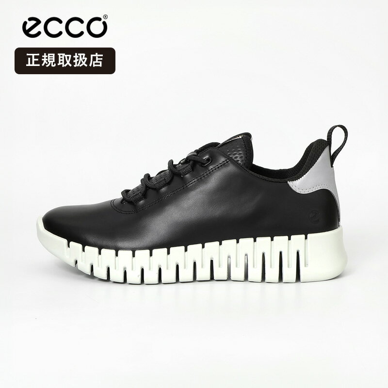 エコー ECCO スニーカー レディース グルーヴ GRUUV W FLEXIBLE SOLE WOMEN レザー 靴 2026SS ブラック 21820360719 BLK/L GRY | ブランド [正規取扱店]【ポイント10倍】