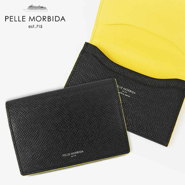 ペッレモルビダ PELLE MORBIDA 名刺入れ Barca バルカ メンズ カードケース バイカラー レザー PMO-BA3..