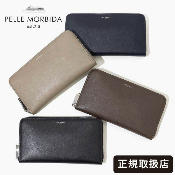 �ڥå���ӥ� PELLE MORBIDA ���� �饦��ɥե����ʡ� Ĺ���� Barca �Х륫 �饦��ɥ��åץ�����å� L������ ��� ������ �ƿ� PM...