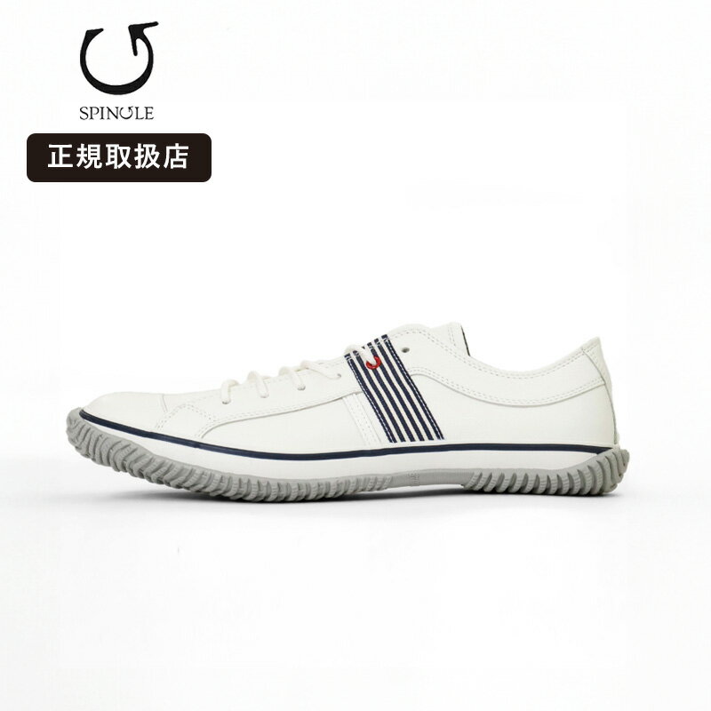 乐天商城 - スピングル SPINGLE スニーカー メンズ サイドライン 日本製 靴 シューズ ホワイト ネイビー SP-168 67 White/Navy | ブランド [正規取扱店]