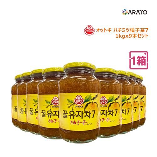 【1kgx9本】 オットギ 蜂蜜柚子茶 1BOX 日本語 韓国茶 オトギ ハチミツ ゆず茶 韓国飲料 飲み物 オットゥギ 果実茶 果汁茶 韓国食材 韓国食品 夏はアイスティーに冬にはお湯に溶かしていただくゆず茶は甘酸っぱくてゆずの香りが爽や...