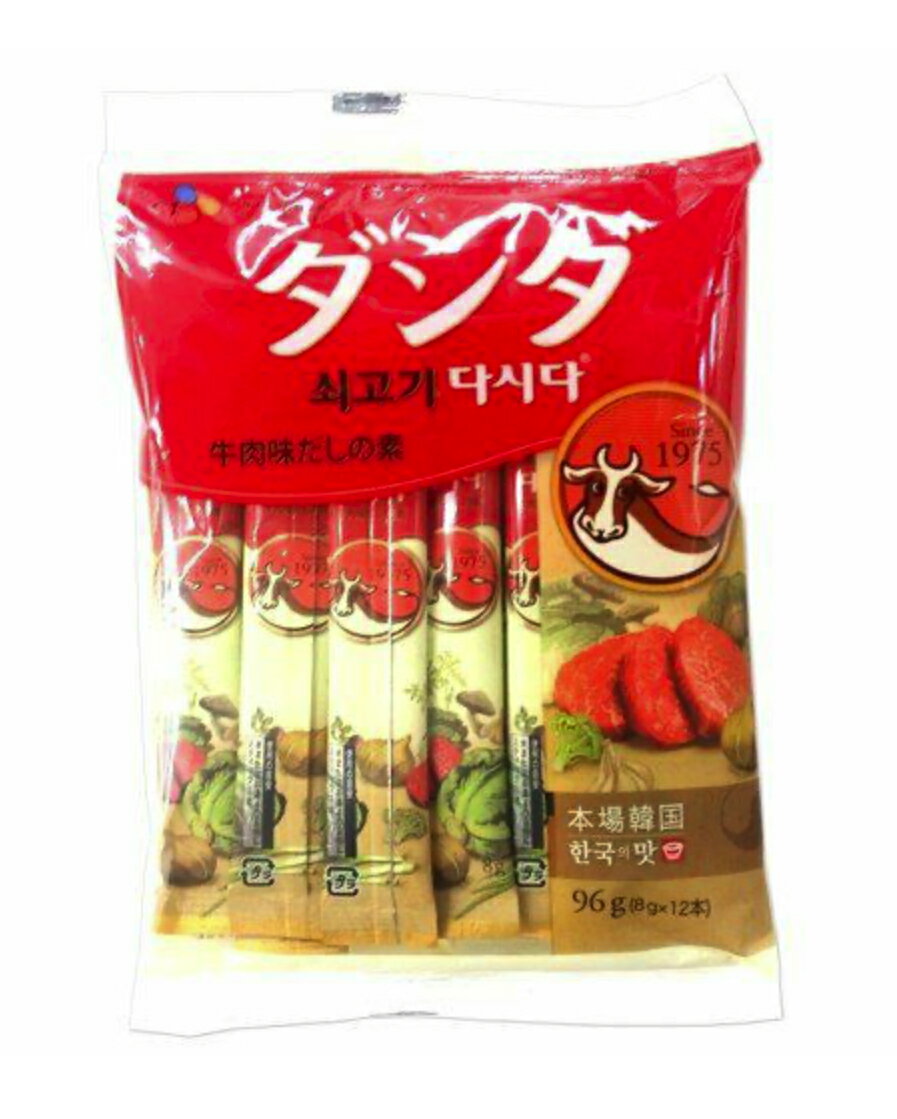 【96g (8g×12本)】CJ 牛肉ダシダ 韓国調味料 韓国食品 万能調味料