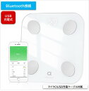 【本日ポイント10倍】体重計 体組成計 体脂肪計 USB充電 bluetooth対応 高精度 薄型 軽量 150kgまで対応 強化ガラス USB充電ケーブル 体重/BMI/体脂肪率/筋肉量/内臓脂肪など14種データ測定可能 ユーザー自動識別 アプリで健康管理 Arboleaf