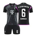 サッカーウェア レプリカユニフォームセット2324シーズンバイエルンアウェイ10号サネ13シュポモーティンユニフォームセット大人の子供 トレーニングウェア
