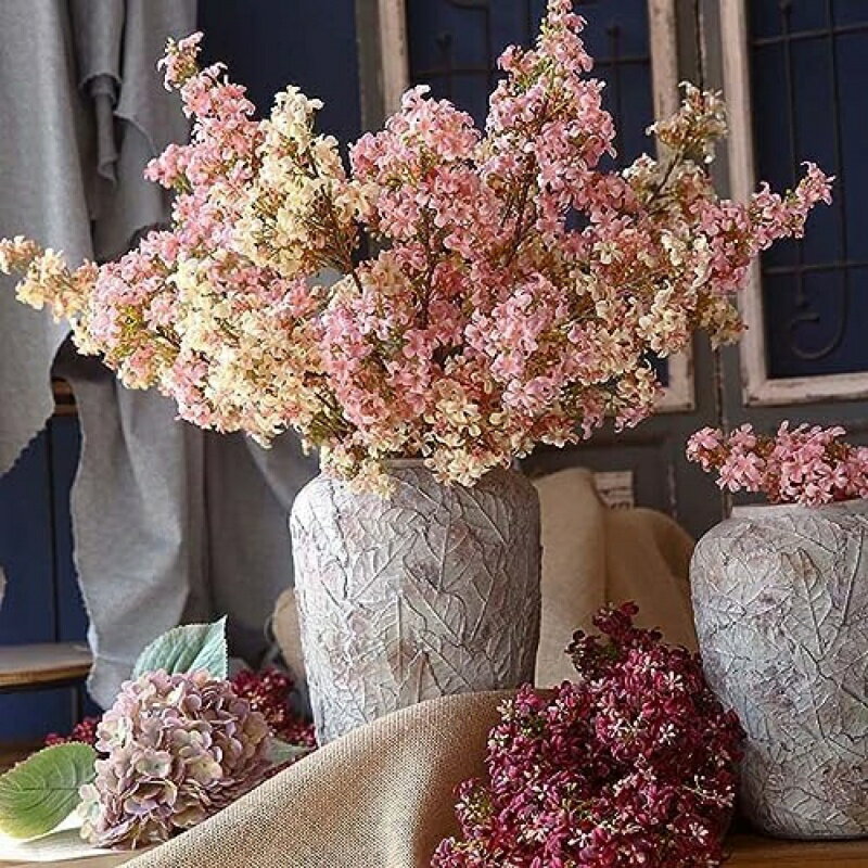 4本 ライラック 造花 インテリア 北欧風 飾り フェイクフラワー リアル 花束 ピンク アーティフィシャルフラワー スタイリッシュ 本物そっくり 贈り物 プレゼント 母の日 かれない花 開店祝い お