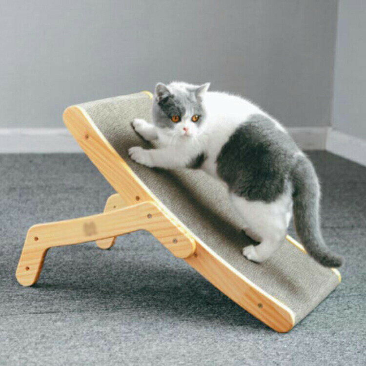 猫おもちゃ 高密度 爪砥ぎ 置き方3通り 猫 木製 3way とぎ 運動不足 ウッド爪とぎ キャットスクラッチ..