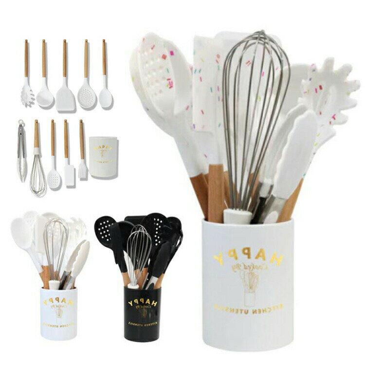 泡たて器 おしゃれ 料理 【11点セット】 へら パスタサーバー ナチュラル お玉 キッチン用品 台所用品 ..