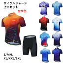 \レビュー投稿で選べるプレゼント!/サイクルジャージ 半袖 夏用 サイクルウエア 自転車 サイクリング ジャージ サイクリング用 ロードバイク ウェア 上下 レ...