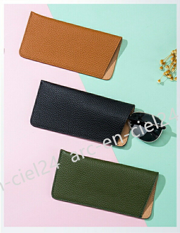 眼鏡ケース 本革 高級感のあるins レザー 近視老眼サングラスポーチ 携帯用 男女サングラス保護ケース