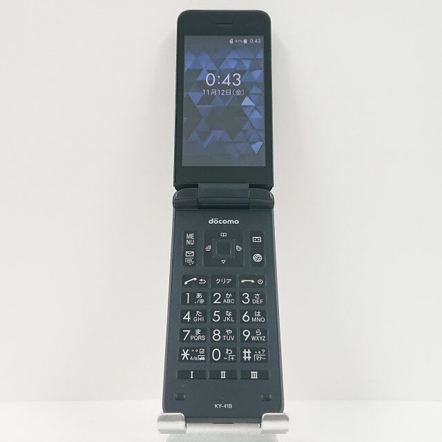 DIGNO ケータイ ベーシック KY-41B ドコモ ブラック 送料無料 本体 c09041 【中古】