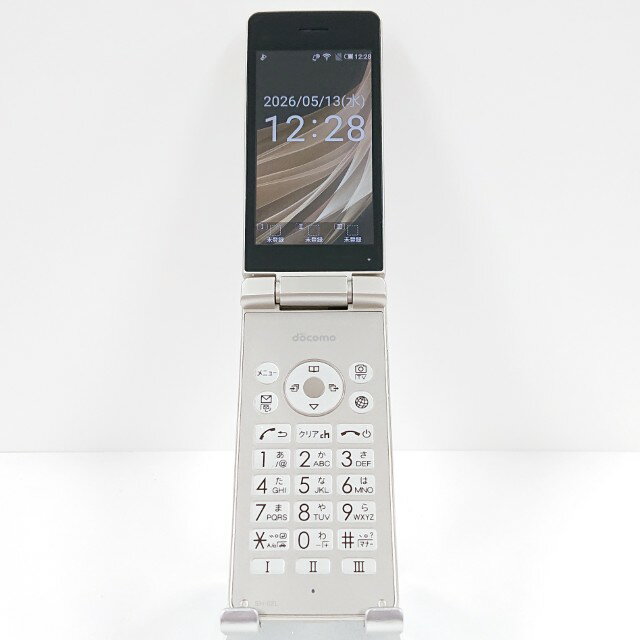 AQUOS ケータイ SH-02L ドコモ ゴールド 送料無料 本体 c19677 【中古】