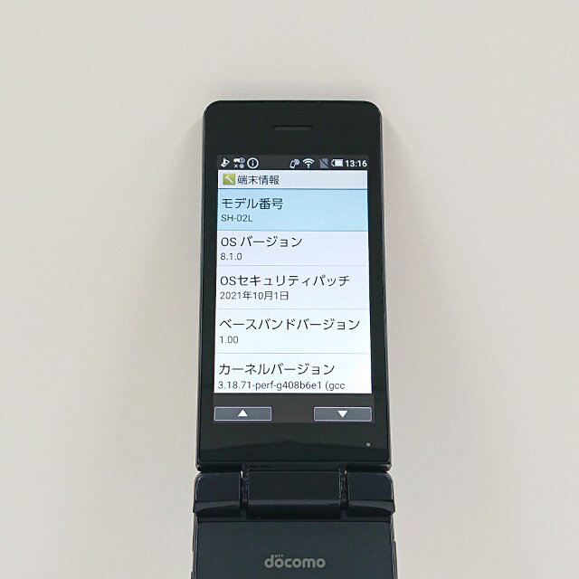 アークマーケットモバイルのAQUOS ケータイ SH-02L ドコモ ブラック 送料無料 本体 c20393 【中古】｜アングル3